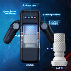 EasyLive video game robot airplane cup male fully automatic retractable heated adult masturbation with cell phone holder